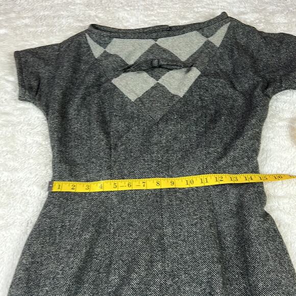 Vintage 50s 60s Kahn of Minneapolis grey sheath dress, size 15 - Picture 7 of 10